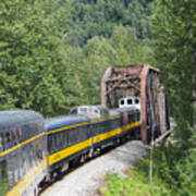 On The Alaska Railroad Headed To Anchorage Poster