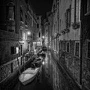 One Night In Venice Bnw Poster