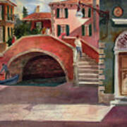 Ordinary Day - Venetian Street Scene Poster