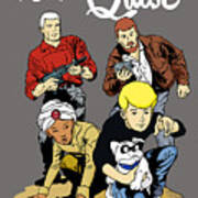 Original 60s Jonny Quest Characters Group Poster by Glen Evans