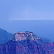 Panorama Lightning Strike North Rim Grand Canyon Np Ar Poster
