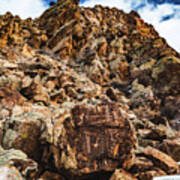 Parowan Gap Petroglyphs, Utah - Vertical Poster