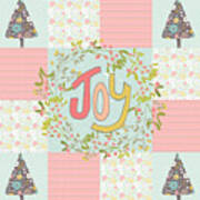 Patchwork Joy Poster