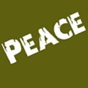 Peace - Green Poster