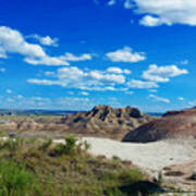 Perfect Day In The Badlands National Park Poster