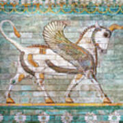 Persian Winged Bull Poster
