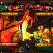 Pinball Machine Capt Fantastic Poster