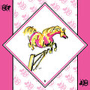 Pink Pony Jumper Poster