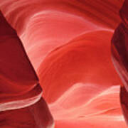 Pink Sandstone Detail Lower Antelope Slot Canyon Arizona Poster