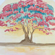 Pink Tree Poster