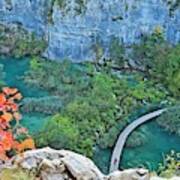 Plitvice Lakes View From Above Poster