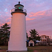 Plum Island Light At Sunrise Newbury Massachusetts Poster