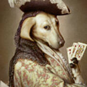 Pokerdog Greyhound Poster