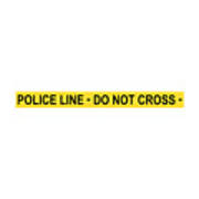 Police Tape Repeating Pattern Poster
