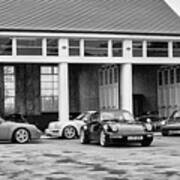 Porsche Cars At Bicester Heritage Drive It Day Poster