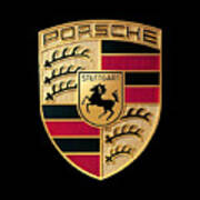 Porsche Logo Car Poster