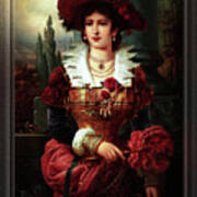 Portrait Of A Noble Lady By Franz Seraph Russ Old Masters Classical Art Reproduction Poster