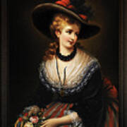 Portrait Of A Noble Woman By Alois Eckhardt Poster