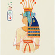 Portrait Of Queen Nebto, Daughter Of Ramses-meiamoun From Histoire De Lart Egyptien 1878 Poster