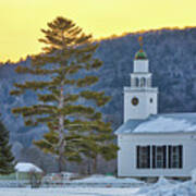 Post Mills Congressional Church West Fairlee Vermont Poster