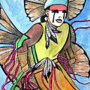 Pow-wow Dancer Poster