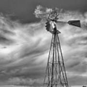 Prairie Windmill Poster