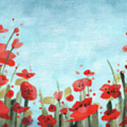Pretty Poppies Poster
