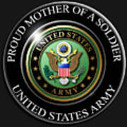 Proud Mother Soldier Poster