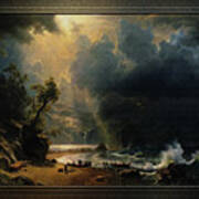 Puget Sound On The Pacific Coast By Albert Bierstadt Poster