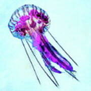 Purple Jellyfish Poster