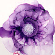 Purple Passion Flower Poster