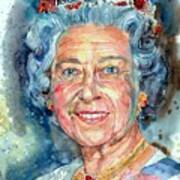 Queen Elizabeth Ii Portrait Poster