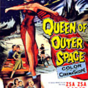 ''queen Of Outer Space'' Movie Poster 1958 Poster