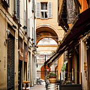 Quiet Street In Bologna Poster