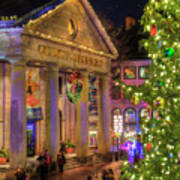 Quincy Market Holiday Colors - Boston Poster