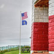 Quoddy Light Flags Poster