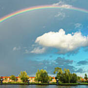 Rainbow Over Gouda Poster