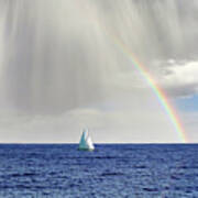 Rainbow Sailing Poster