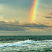 Rainbow Waves, Pensacola Beach, Florida Poster