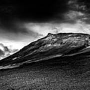 Rainstorm Approaching Krafla Iceland Poster