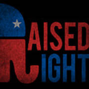 Raised Right Retro Republican Poster
