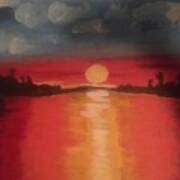 Red Hot Sunset Poster
