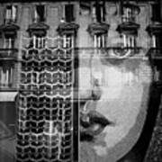 Reflected Reality Of Paris Poster