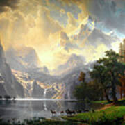 Remastered Art Among The Sierra Nevada California By Albert Bierstadt 20220404b Poster