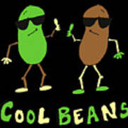 Retro Cool Beans Poster