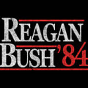 Retro Reagan Bush 1984 Poster