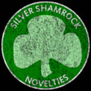 Retro Silver Shamrock Novelties Poster