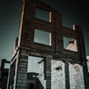 Rhyolite Ghost Town Dark Poster