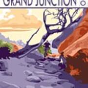 Mountain Biking Holy Cross Trail, Grand Junction, Colorado Poster