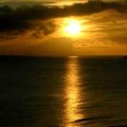 Rising Sun On Llandudno Bay Poster